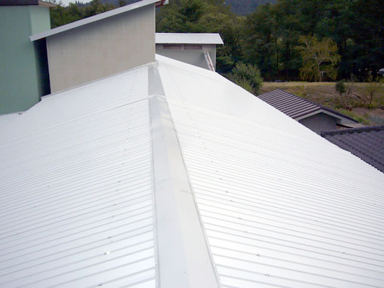 ガルバリウム鋼板屋根（施工後）